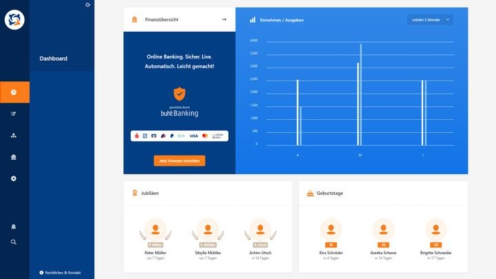 Mit WISO MeinVerein Web haben Sie alle wichtigen Infos zu Ihrem Verein immer im Überblick