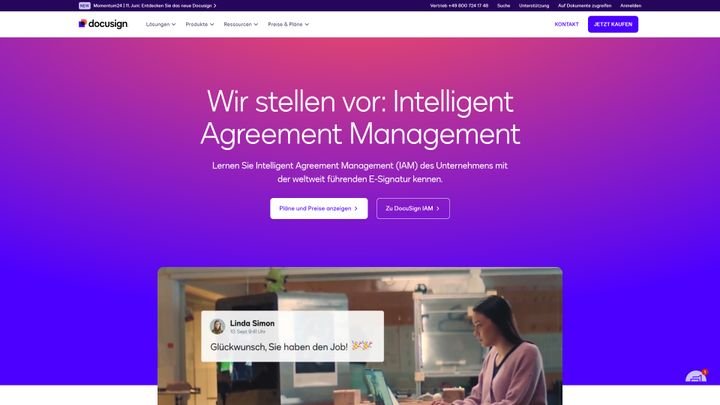 Docusign setzt auf einfache und schnelle Vertragsabwicklung