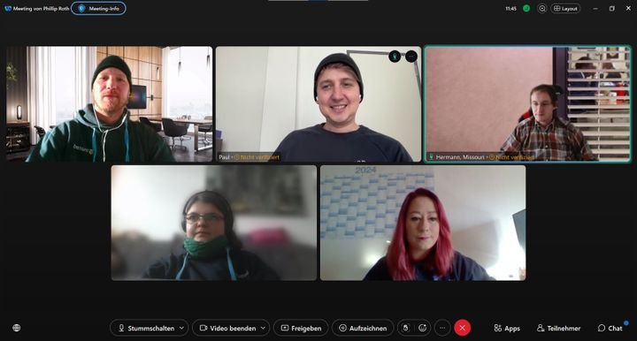 Webex bleibt jederzeit übersichtlich und liefert Video in HD-Qualität