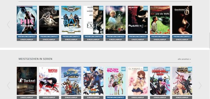 FilmConfect bietet eine Auswahl an B-Movies, skandinavischen Movies und einigen Arthouse- und Erotik-Titeln