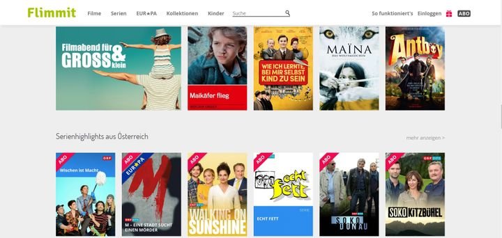 Flimmit bietet eine Auswahl an deutschsprachigen und europäischen Filmen und Serien im Abo und im Einzelabruf