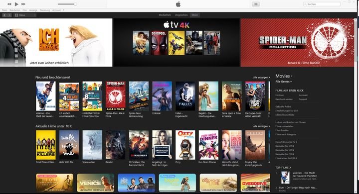 Ein Überblick über das Angebot und die Oberfläche von iTunes