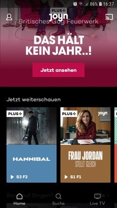 Die mobile App von Joyn macht eine gute Figur und schlägt in Sachen Usability sogar die Web-Oberfläche