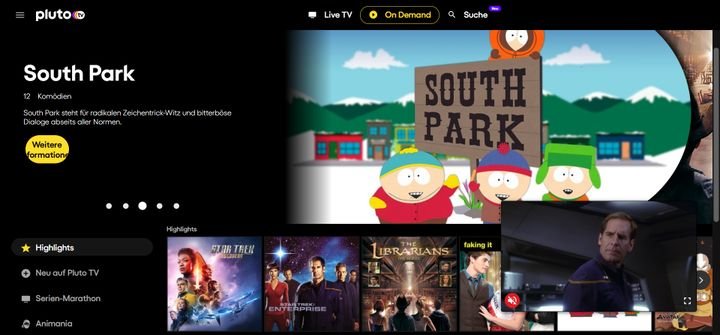 Pluto TV sorgt mit Star Trek, Beverly Hills 90210 und Southpark für Serienunterhaltung in Dauerschleife