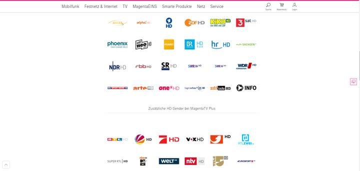 Mit MagentaTV haben Sie Zugriff auf rund 100 SD- und HD-Sender wie Pro7, Sat 1, RTL und viele mehr