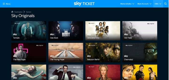 Die Sky Originals sind Eigenproduktionen von Sky Deutschland und anderen internationalen Sky-Produktionshäusern