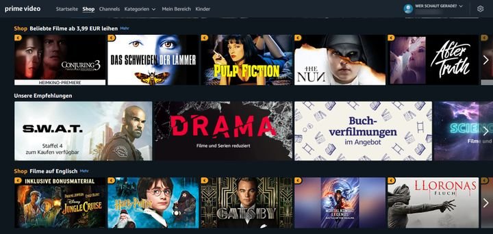 Amazon Prime Video bietet ein riesiges Angebot an aktuellen und klassischen Filmen