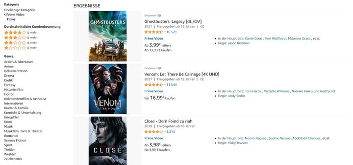 Testsieger Amazon überzeugt mit einer hervorragenden Auswahl und einem guten Preis-Leistungs-Verhältnis