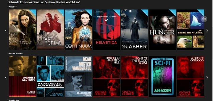 Auf Watch4 sehen Sie vor allem B-Movies, Vintage-Movies und Trash-Filme - kostenlos und ohne Anmeldung