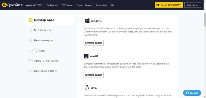 VPNs stehen für viele verschiedene Geräte zur Verfügung, beispielsweise Computer, Smartphones, Spielekonsolen oder Smart TVs