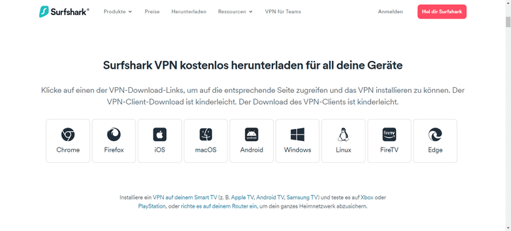 Surfshark ist wie viele VPNs auf vielen verschiedenen Geräten verfügbar, darunter auch Android-Geräte wie Smartphones oder Android TV