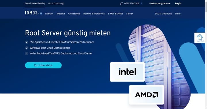 Wenn Sie Ihren Server grundlegend für Ihr Unternehmen konfigurieren wollen, nutzen Sie einen Root-Server