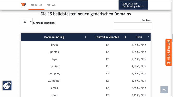 Neue generische Domains können ganz unterschiedliche Worte als Top-Level-Domain nutzen