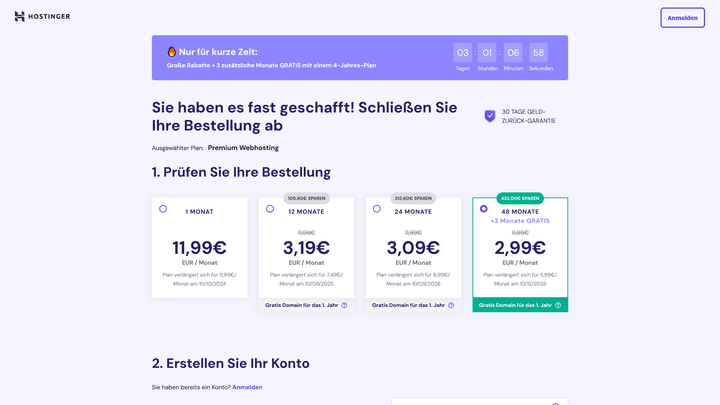 Webhosting-Angebote gibt es schon ab wenigen Euro im Monat