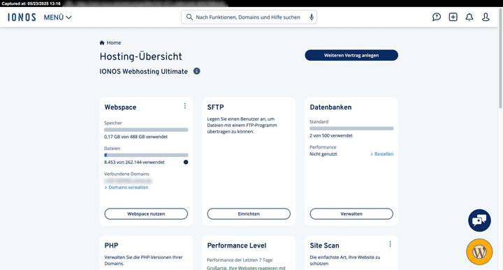IONOS ist ein deutscher Traditionshoster mit attraktiven Preisen und einer guten bis sehr guten Performance.
