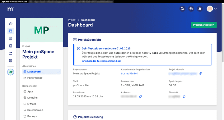 Das mStudio von mittwald wartet mit einer übersichtlichen und modernen Oberfläche auf, die im Test besonders positiv bewertet wurde.