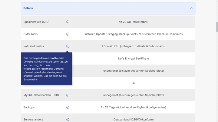Extras wie Inklusivdomains machen mittwald für Einsteiger:innen interessant
