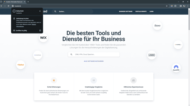 Wenn deine Website auch das Prädikat “sichere Verbindung” haben soll, brauchst du ein SSL-Zertifikat