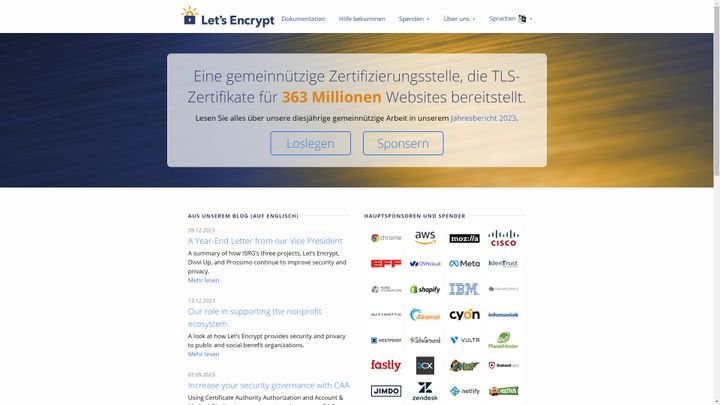 Anbieter wie Let’s Encrypt haben kostenlose SSL-Zertifikate im Angebot