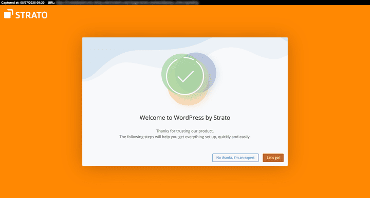 Für die Einrichtung einer WordPress-Page stellt STRATO sogar einen eigenen Assistenten zur Verfügung, der dich Schritt für Schritt durch das Setup führt.