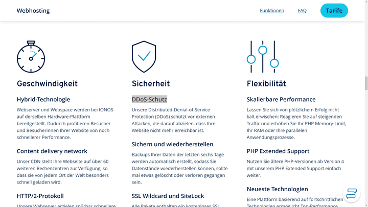 Sicherheitsmaßnahmen wie DDoS-Schutz macht dir das Leben leichter