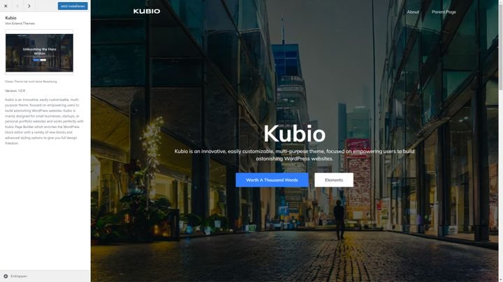 Themes bestimmen den Look deiner Website