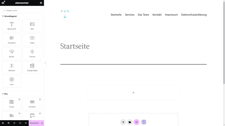 Ein Pagebuilder erlaubt dir einen etwas intuitiven Bau deiner Website
