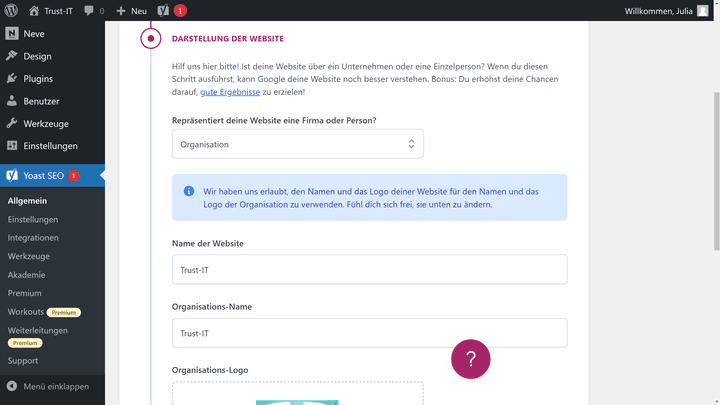 Lass dir von Plug-ins wie Yoast bei der SEO-Optimierung helfen