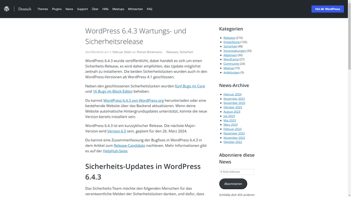 Pflege und update deine Website regelmäßig und halte dich zu wichtigen Entwicklungen informiert