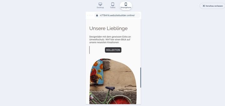 Alle bei IONOS MyWebsite verfügbaren Designs sind responsiv und sehen auf allen Bildschirmgrößen gut aus