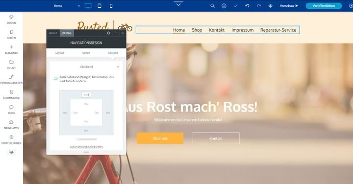 Ihre Objektplatzierung lässt sich über die Abstände präzisieren