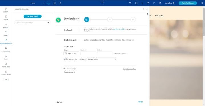 Personalisieren Sie mit eigenen Regeln die Nutzererfahrung auf Ihrer Website