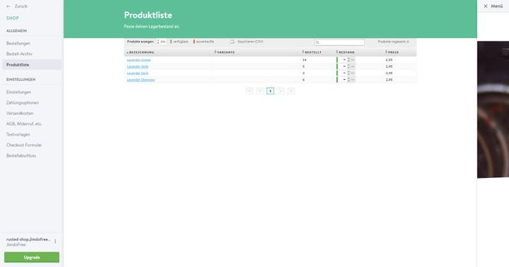 Mit Jimdo ist es möglich, Ihren eigenen Online-Shop zu betreiben