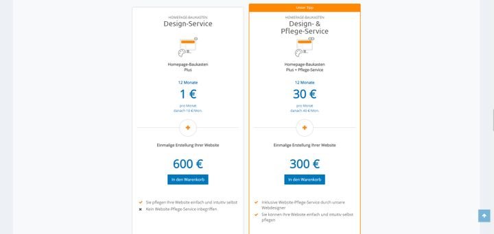 Für eine einmalige Gebühr erstellen die Experten von STRATO Ihre Website für Sie