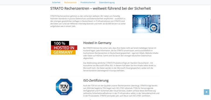 STRATO legt besonderen Wert auf Sicherheit und Datenschutz