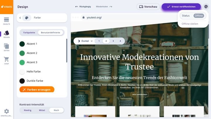 Lass dir von der Ki schicke Farbpaletten zusammenstellen