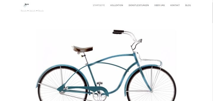 Die Startseite der trusted-Testseite, erstellt mit Webnode