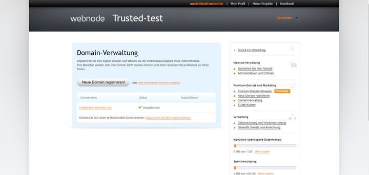 Einige Seiten von Webnode sind noch im alten Design und wirken altbacken und ein wenig bieder