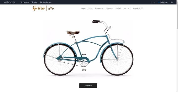 Rusted hat sich eine minimalistische Seite zusammengestellt, um viele verschiedene Zielgruppen anzusprechen