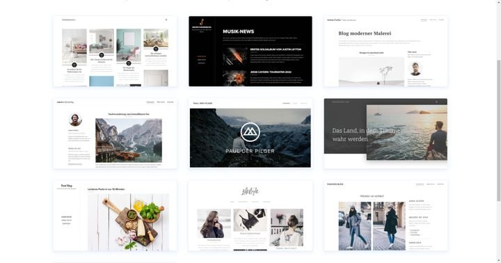 Die Vorlagen sind schick und modern gestaltet