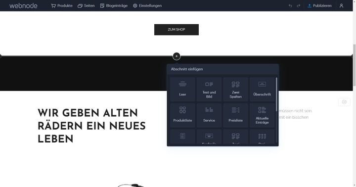 Mit Abschnitten strukturieren Sie schnell und unkompliziert Ihre Website