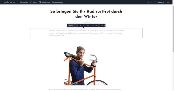 Alle User mit Bock auf einen eigenen Blog werden bei Webnode fündig