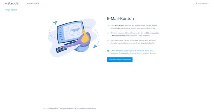Treten Sie mit eigenen Mail-Konten und passenden Adressen professioneller auf