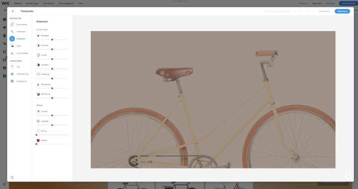 Die integrierte Bildbearbeitung ermöglicht schnelle und kleine Bildanpassungen