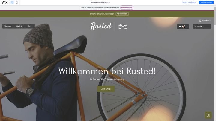 Die Designs überzeugen mit schicken und modernen Hero-Abschnitten