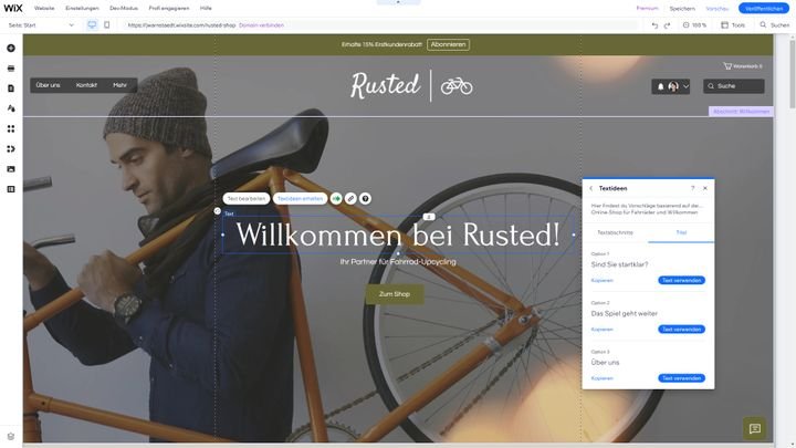 Holen Sie sich mit dem Text-Assistenten Inspiration für Ihre Inhalte