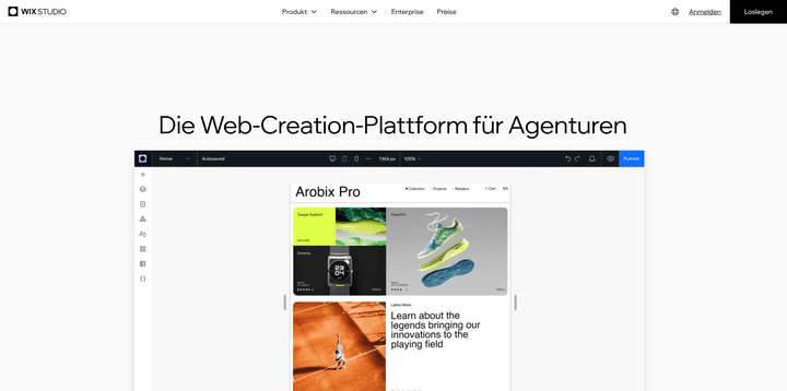 Wix Studio ist ein neues Produkt der Wix-Familie