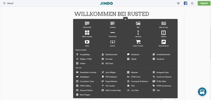 Editoren in Homepage-Baukästen sind auf eine einfache Bedienung ausgelegt und somit auch für Neulinge geeignet
