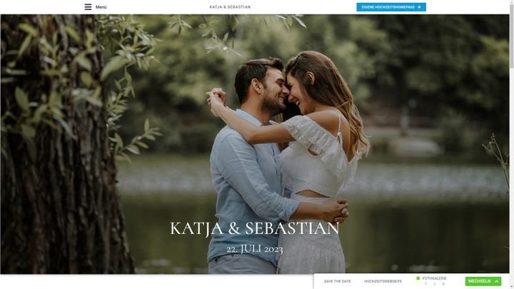 Erstelle deine Hochzeitswebseite mit EHEMOMENTE