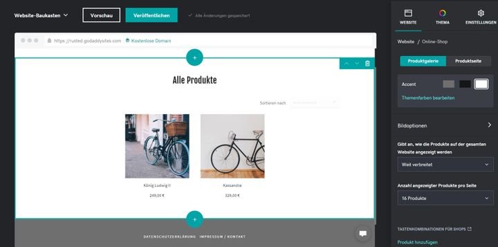 Während Sie Ihre Produkte im Dashboard pflegen, passen Sie das Design Ihres Shops im Editor an